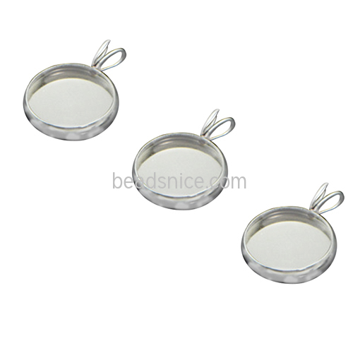 Stainless steel pendant bail cabochon pendant setting jewelry wholesale
