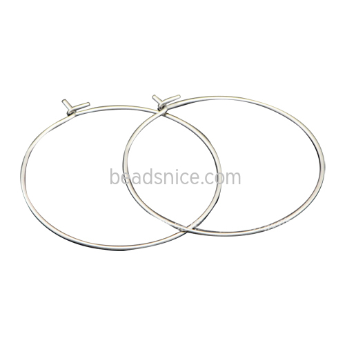 Stainless Steel hoop earrings beading supplies online