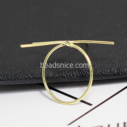 14K gold filled ring base handmade claw rings round ring components
