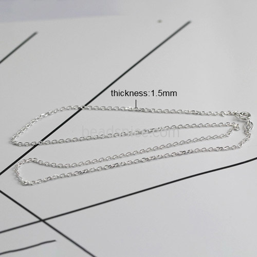 925 Sterling silver Chain link wholesale Ffashionable Jewelry Nickel-free Lead-safe