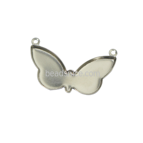 Stainless steel bezel blanks butterfly