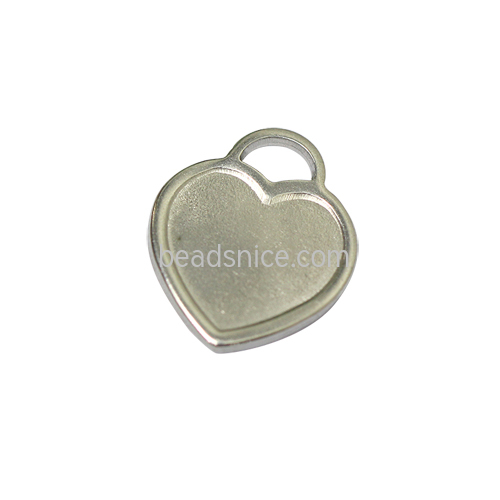 Stainless steel round cabochon setting pendants
