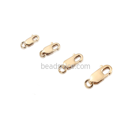 Rose gold filled Lobster clasp claw Jewelry hooks Necklace Bracelet making wholesale Retail