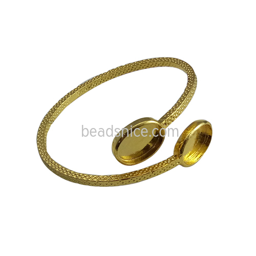 Brass bangle settings brass