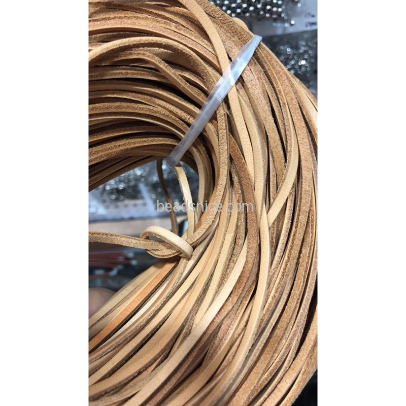 Leather jewelry cord