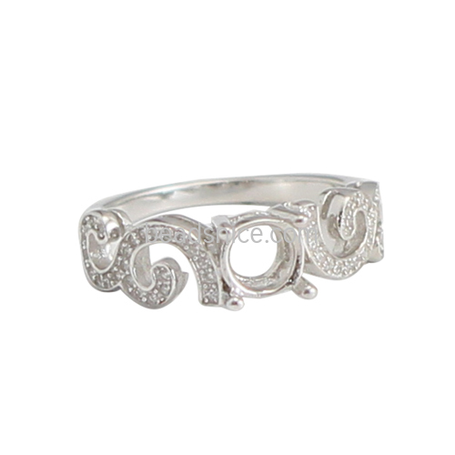 Wholesale sterling silver zircon rings setting
