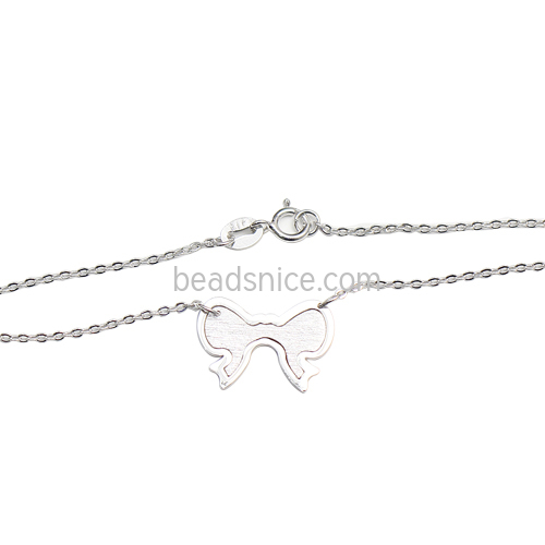 925 Sterling silver bow bracelet little girl gift special novel wholesale fashion jewelry