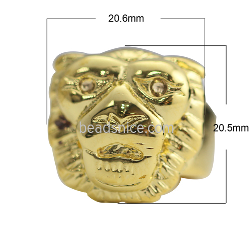 lion ring woman brass