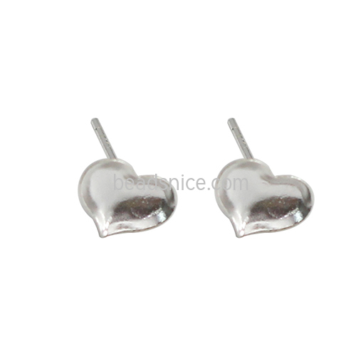 925 Sterling Silver Earring Post Ear Base