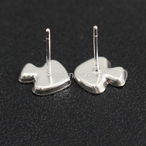 925 Sterling Silver Earring Post Ear Base