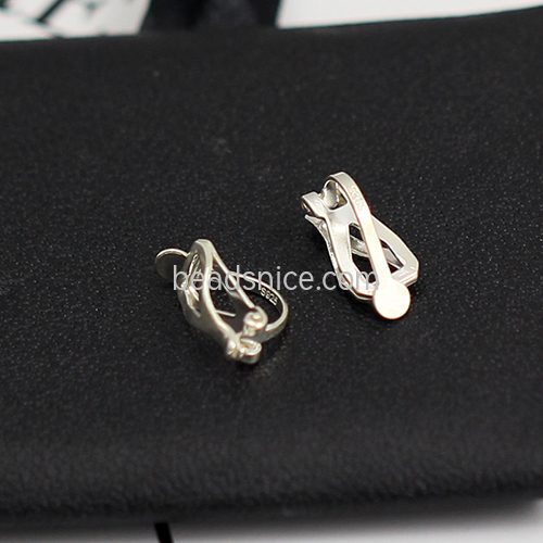 Sterling Silver Ear Clips Simple Style