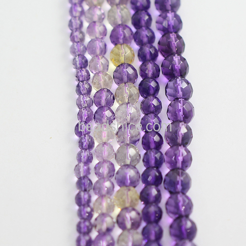 Amethyst beads round jewelry making bulk wholesale