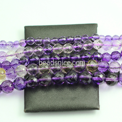 Amethyst beads round jewelry making bulk wholesale
