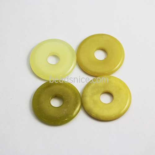 Donut gemstone pendants multicolor jewelry making bulk wholesale