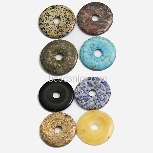 Donut pendants multicolor jewelry making wholesale Bulk