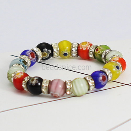Murano glass bracelet multicolor jewelry making