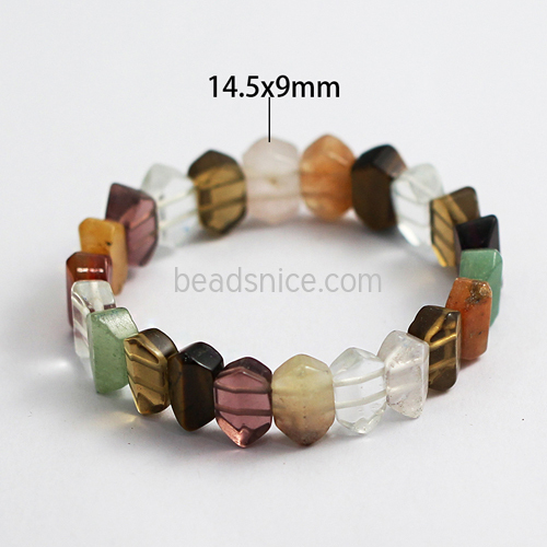 Gemstone Bracelet Hand Catenary Multicolor Hybrid Smooth Jewelry making