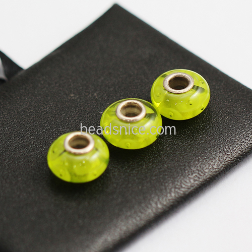 Murano glass beads with hole jewelry making supplies