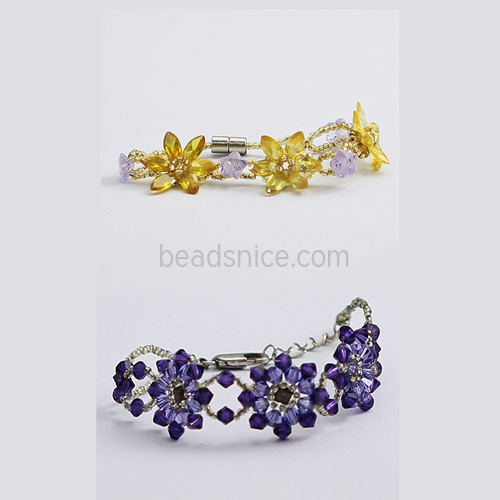Crystal bracelet gemstone beads jewelry design