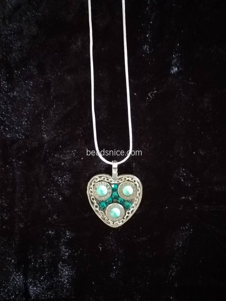 Sterling Silver Heart Pendant Blank Jewelry Making Supplies