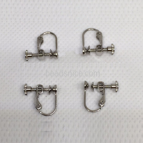 Brass Clip-On Earring Component Earrings Back Stopper Component Earrings Jewelry Accessories