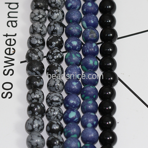 Bulk beads round ball jewelry making craft