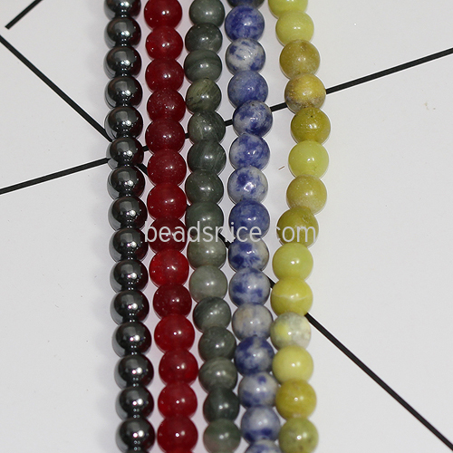 Bulk beads round ball jewelry making craft