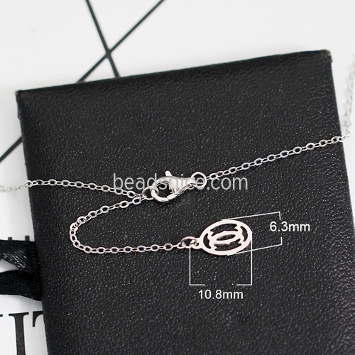 Sterling silver Chain Delicate Necklace Pendant Bracelet Custom Nickel free