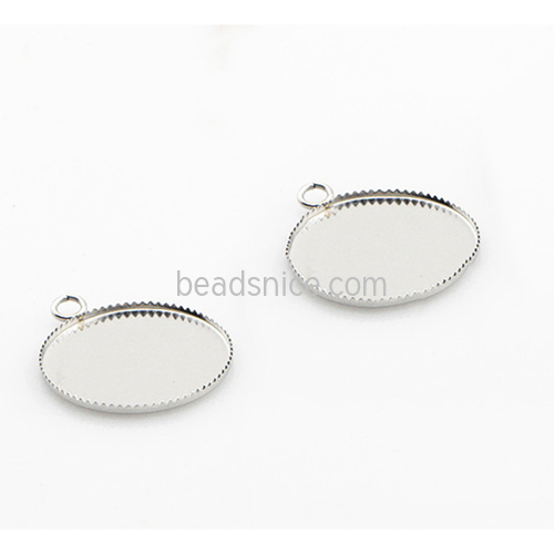 Stainless steel cabochon blank pendant trays bulk jewelry wholesale