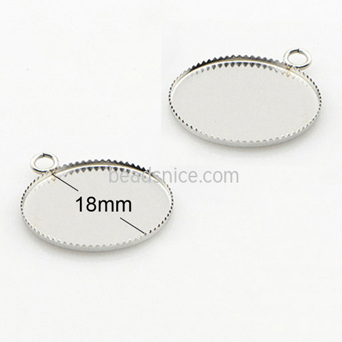 Stainless steel bezel pendant trays bulk jewelry wholesale