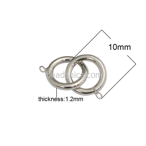 925 Sterling silver Round Bracelet Connector Jewelry wholesale