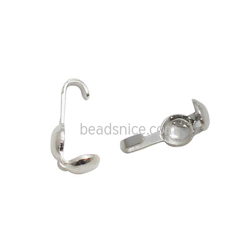 925 Sterling silver cap tip beads