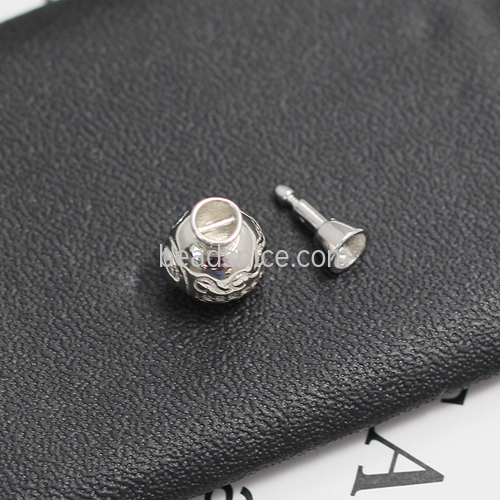 925 Sterling Silver Connecting Clasp Micro-inlaid Zircon Gemstone Pearl Component Handmade Jewelry Making