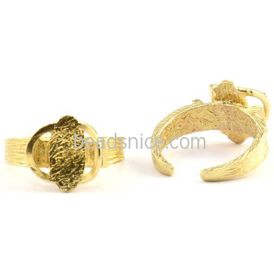 Brass Ring Setting Gemstone Jewelry Making High Quality