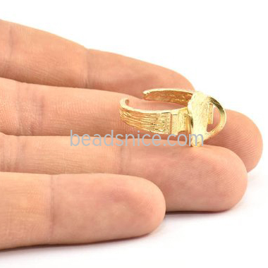 Brass Ring Setting Gemstone Jewelry Making High Quality