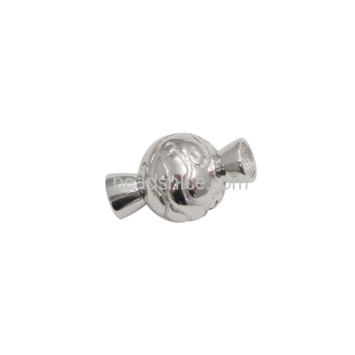 925 Sterling silver connecting clasp micro-inlaid zircon gemstone pearl component handmade jewelry making