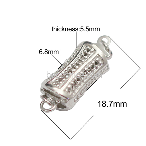 925 Sterling silver bracelet or necklace end clasp handmade DIY wholesale jewelry