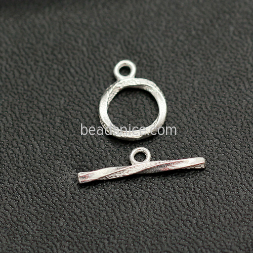 Toggle clasps for necklace bracelet connectors sterling silver jewelry DIY