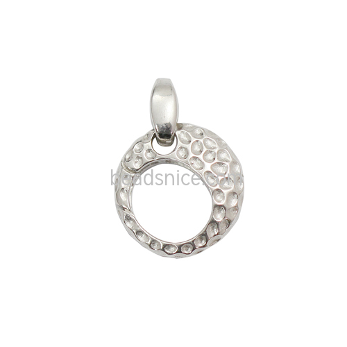 925 Sterling silver round clasp nickel free lead safe