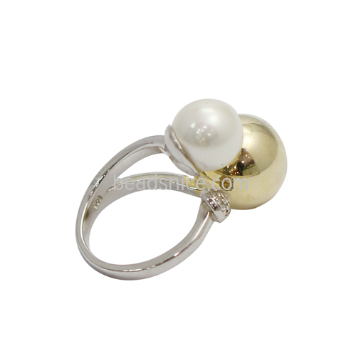 925 Sterling Silver Ring with Pearl Unique Gift for Her Stackable Rings Personalized Wedding Ring