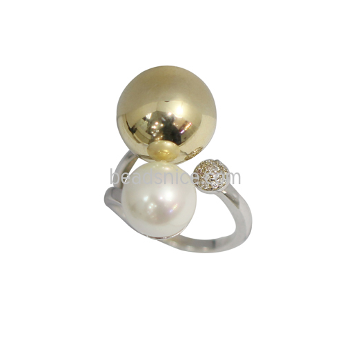 925 Sterling Silver Ring with Pearl Unique Gift for Her Stackable Rings Personalized Wedding Ring