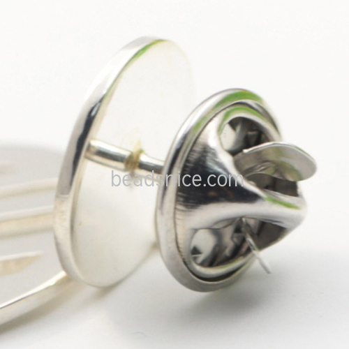 925 Silver custom high-grade fashion brooch DIY accessories wholesale