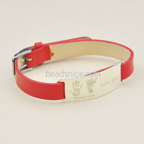 Wholesale 925 silver bracelet DIY custom letter pattern wholesale