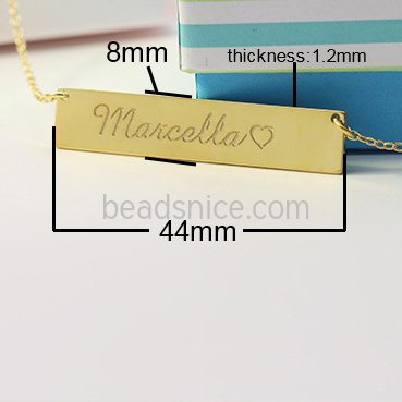 925 silver letter necklace custom couple DIY creative clavicle chain