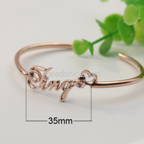 925 sterling silver bracelet DIY simple personality couple gift wholesale