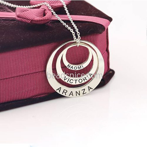 925 Silver Letter English Name Necklace Female Lettering Couple DIY Creative Jewelry Clavicle Chain Customized name engraved nec