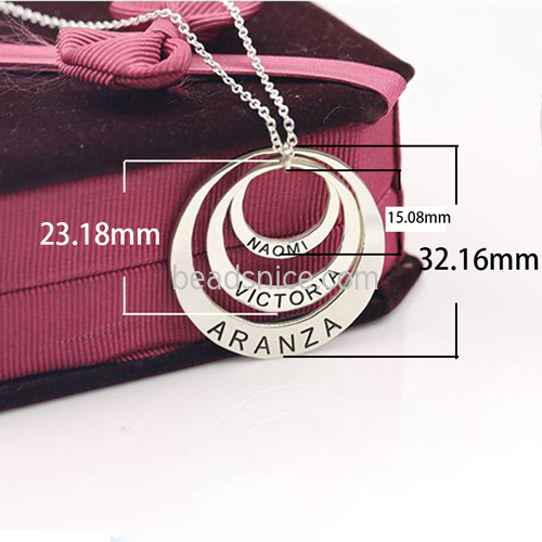 925 Silver Letter English Name Necklace Female Lettering Couple DIY Creative Jewelry Clavicle Chain Customized name engraved nec