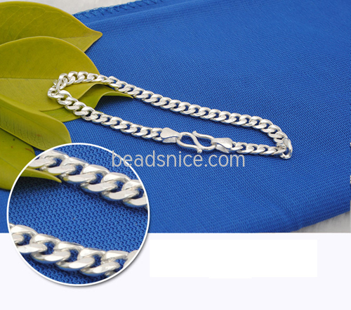 925 silver chain without pendant DIY custom distribution chain wholesale custom twisted chain