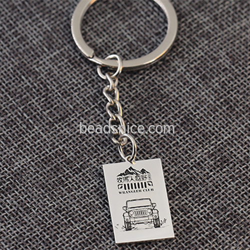 925 Sterling silver keychain DIY custom boyfriend gift jewelry buckle wholesale