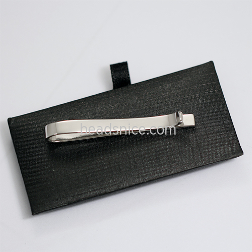 Sterling silver Tie clips bezel Jewelry supplies making Wholesale